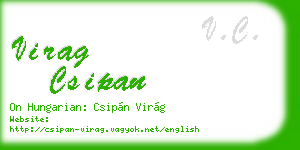 virag csipan business card